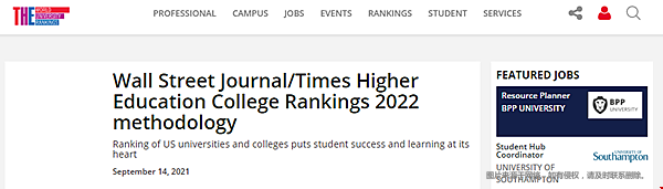 2022WSJ/THE������ѧ�����ο�ָ��